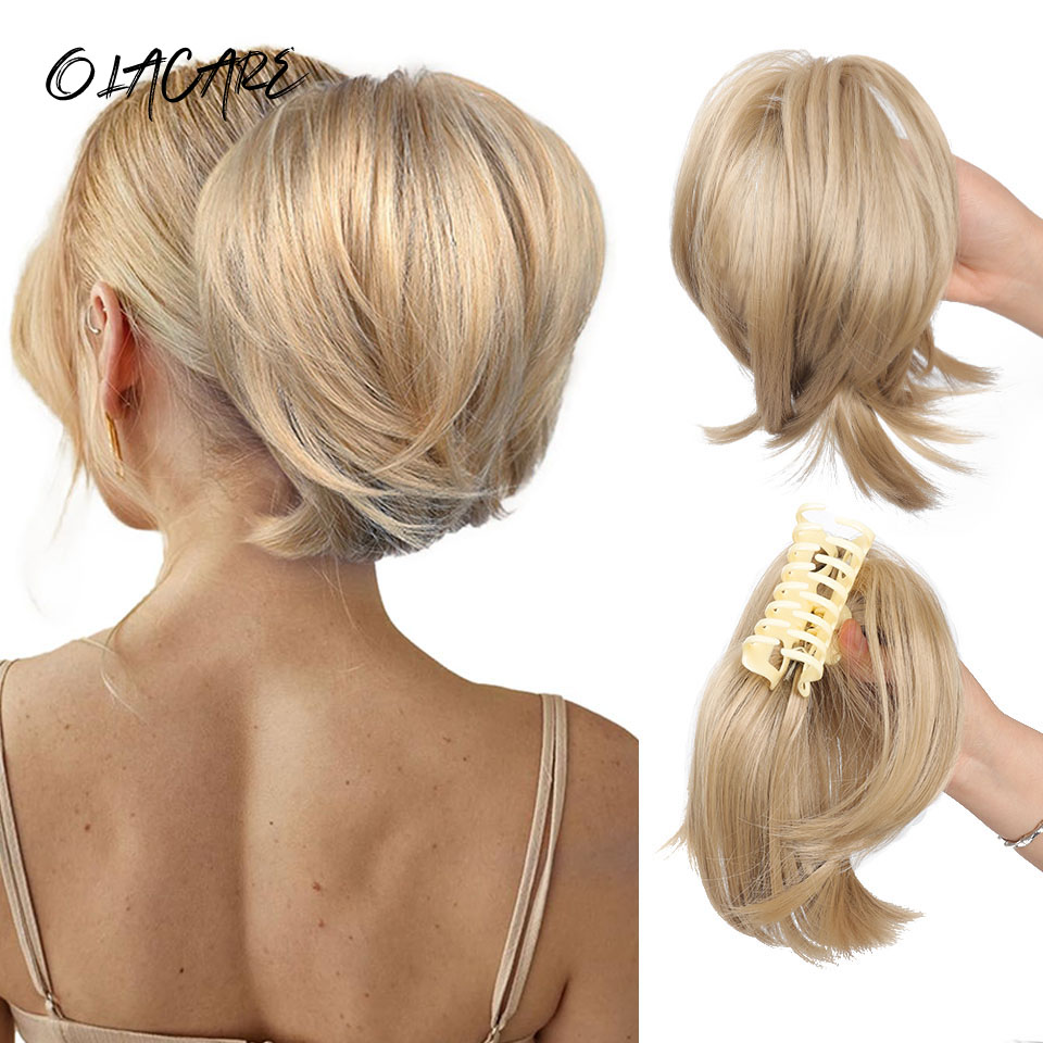Claw Clip Messy Bun Hair Piece - Grampo de garra de cabelo bagunçado