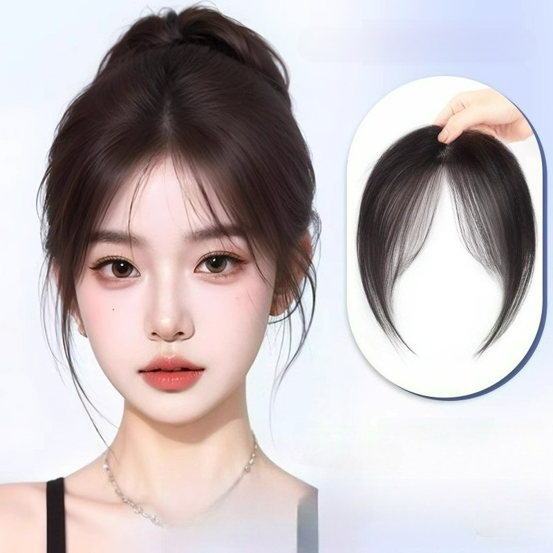 Seamless Clip In Hair Extensions Human Hair - Ultra leve cabelo humano franja testa
