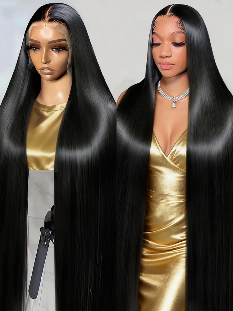 Hd Lace Frontal Wig Human Hair Pre Plucked - Perucas Frontais de Renda Transparente 13x4
