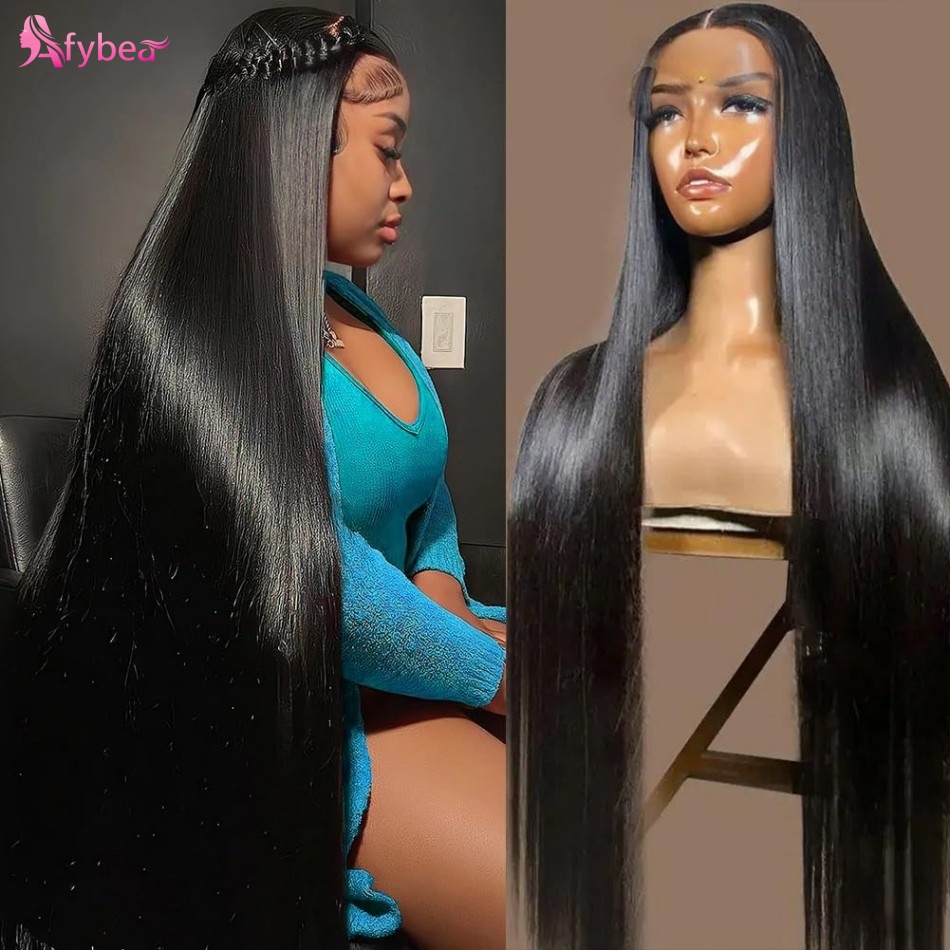 Lace Front Wigs - Perucas de Cabelo Humano Liso de