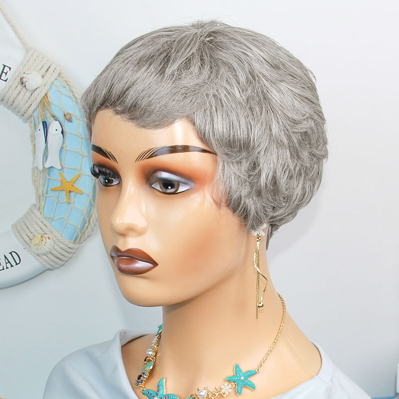 Short Pixie Cut Wig Human Hair Cheap - Perucas de cabelo humano curto e