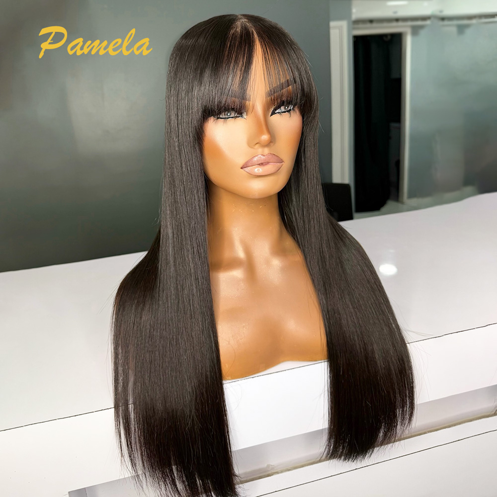 Lace Front Wigs - Peruca de Cabelo Humano Brasileiro Liso