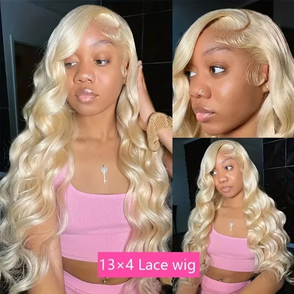 Perucas Loiro 613 de 26 a 30 P - 613 Blonde Body Wave Lace Front Wig avaliação e preço