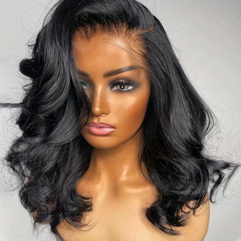 Peruca Curta Bob com Ondas Cor - Glueless Wear And Go Human Hair Wig avaliação e preço