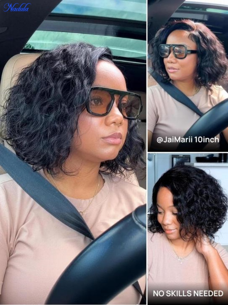 Peruca BOB Nadula 13x4 com Ren - Pre Parted 13X4 Lace Front Bob Wig avaliação e preço