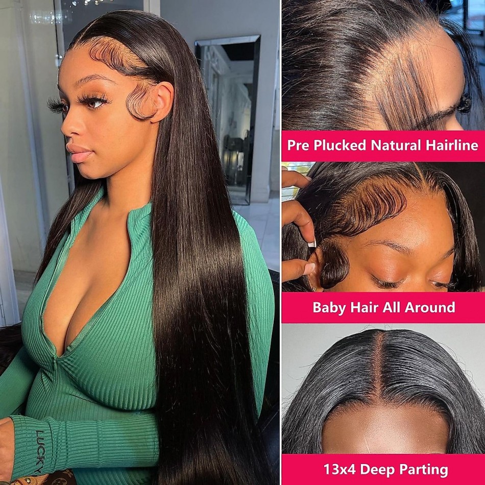 Peruca de Cabelo Humano Liso S - Lace Front Wigs avaliação e preço