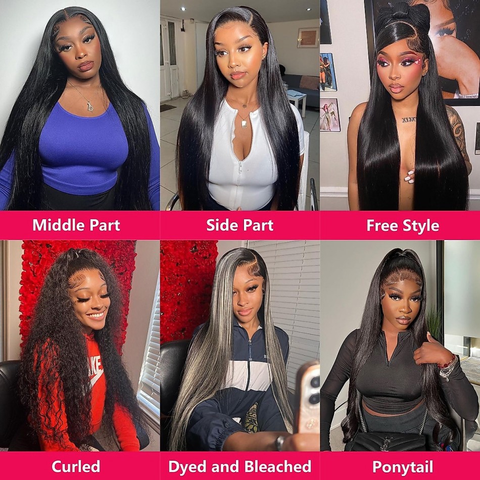 Peruca de Cabelo Humano Liso S - Lace Front Wigs avaliação e preço