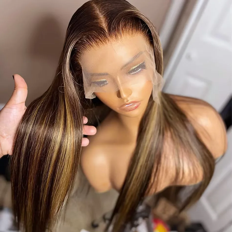 Peruca de Cabelo Humano com Re - 613 Blonde Body Wave Lace Front Wig avaliação e preço
