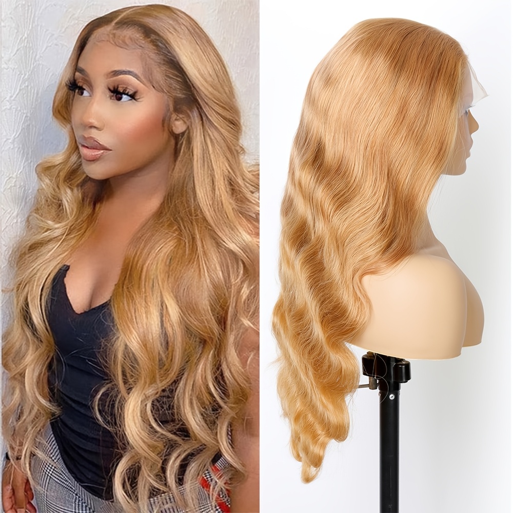 Peruca Loira Mel de Cabelo Hum - Hd Lace Frontal Wig Human Hair Pre Plucked avaliação e preço