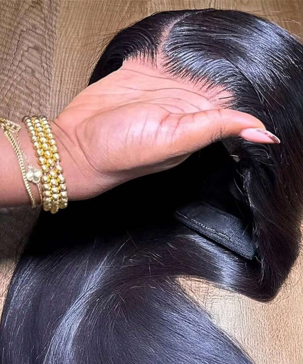Peruca Frontal de Renda HD 13x - Hd Lace Frontal Wig Human Hair Pre Plucked avaliação e preço