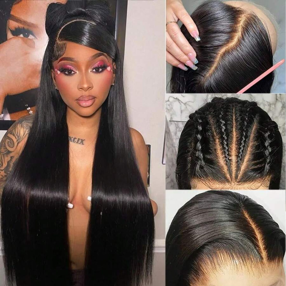 Peruca Frontal de Renda HD 13x - Hd Lace Frontal Wig Human Hair Pre Plucked avaliação e preço