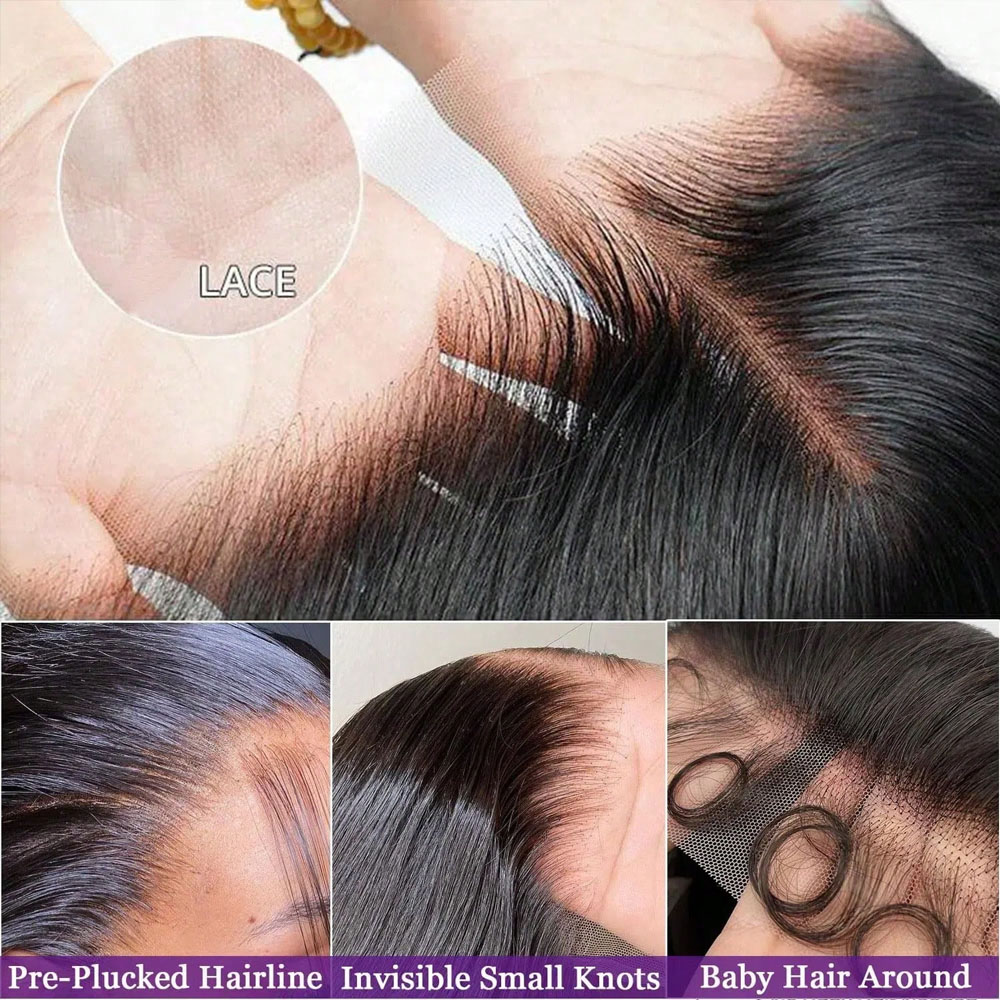 Peruca Frontal de Renda HD 13x - Hd Lace Frontal Wig Human Hair Pre Plucked avaliação e preço