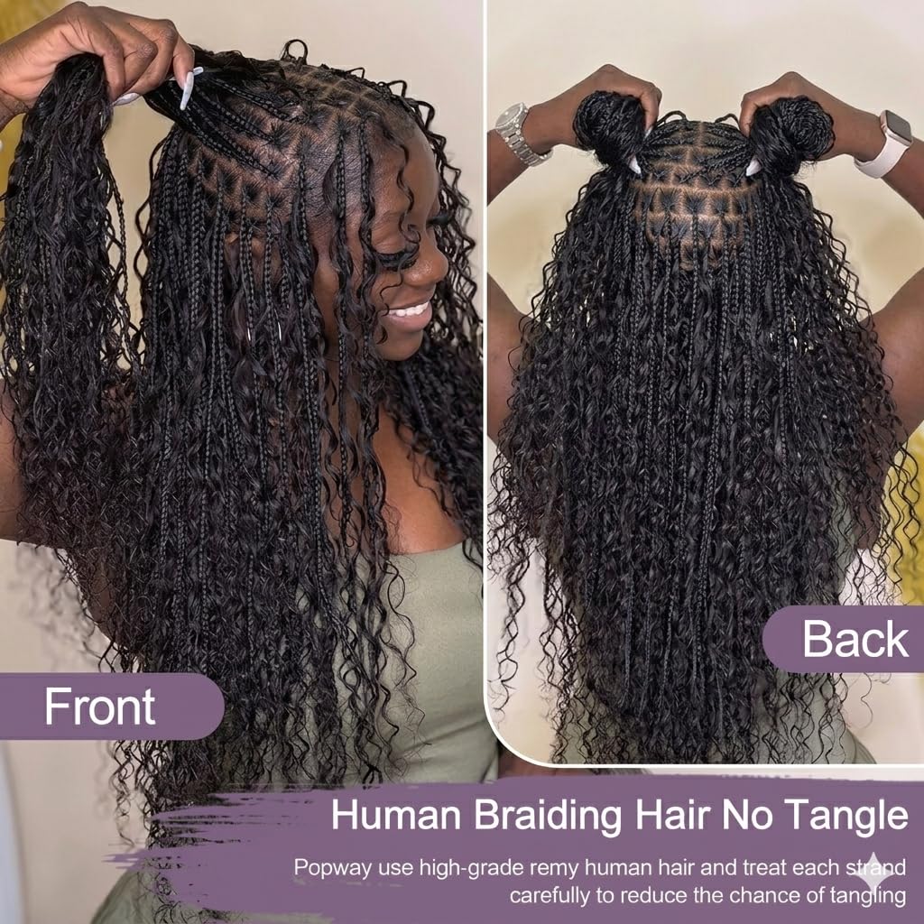 Cabelo Humano Cacheado Birmanê - Water Wave Bulk Human Hair For Braiding avaliação e preço