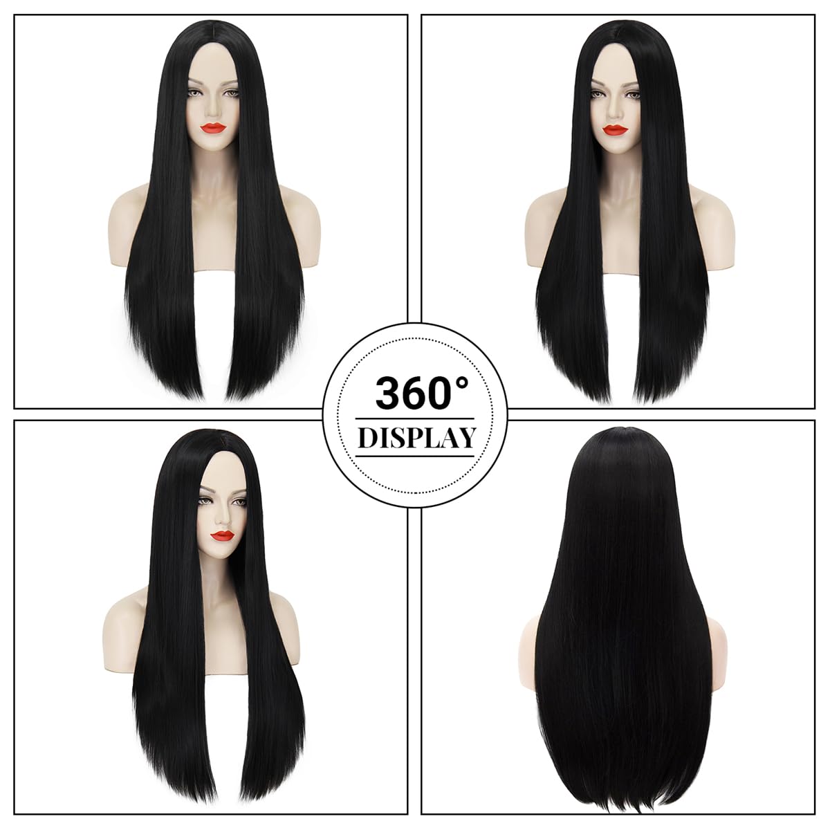 Peruca longa preta sintética p - Synthetic Braided Wigs For Black Women avaliação e preço