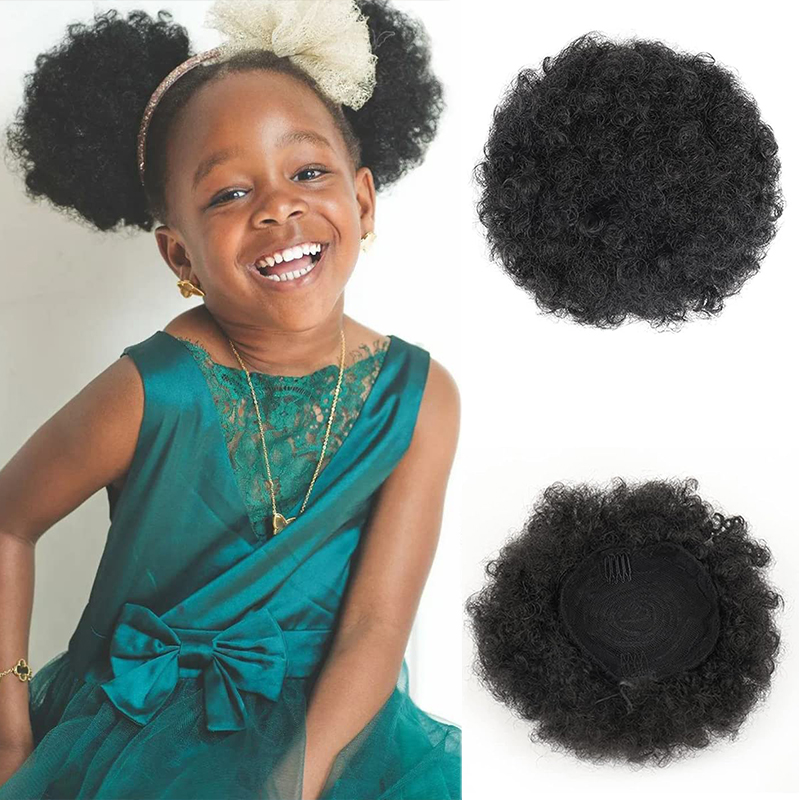 6 Polegada afro puff cordão ra - Drawstring Afro Curly Puff Ponytail avaliação e preço