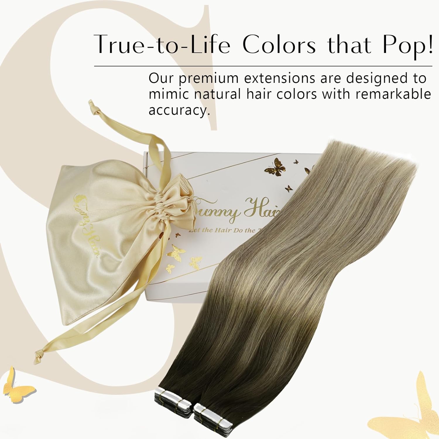 Extensões de Cabelo Humano VeS - Invisible Tape In Extensions Real Hair avaliação e preço