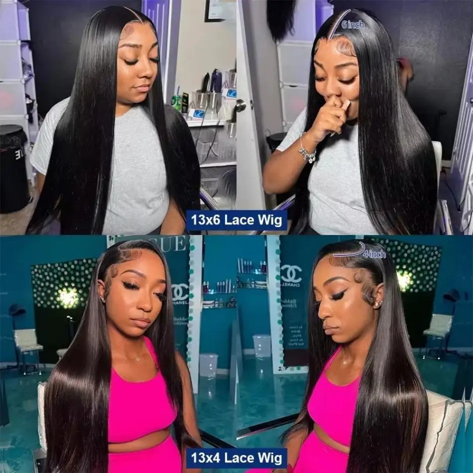 Perucas de Cabelo Humano Liso  - Lace Front Wigs avaliação e preço