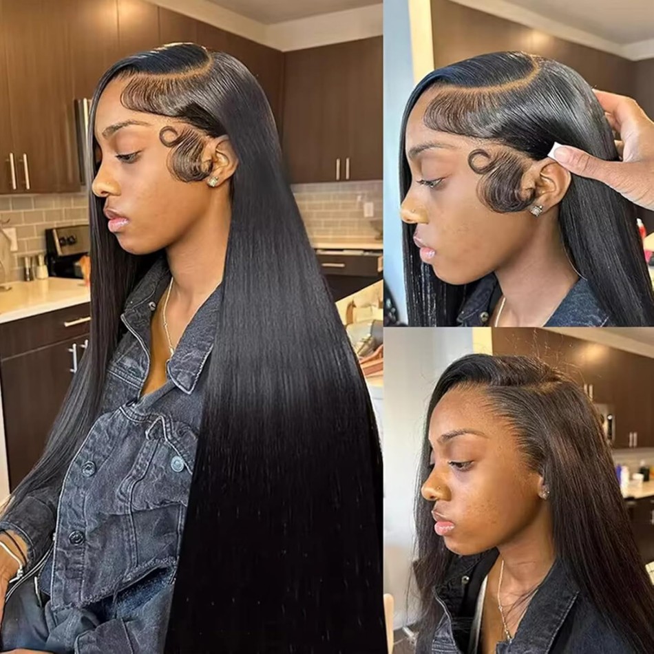 Perucas de Cabelo Humano Liso  - Lace Front Wigs avaliação e preço