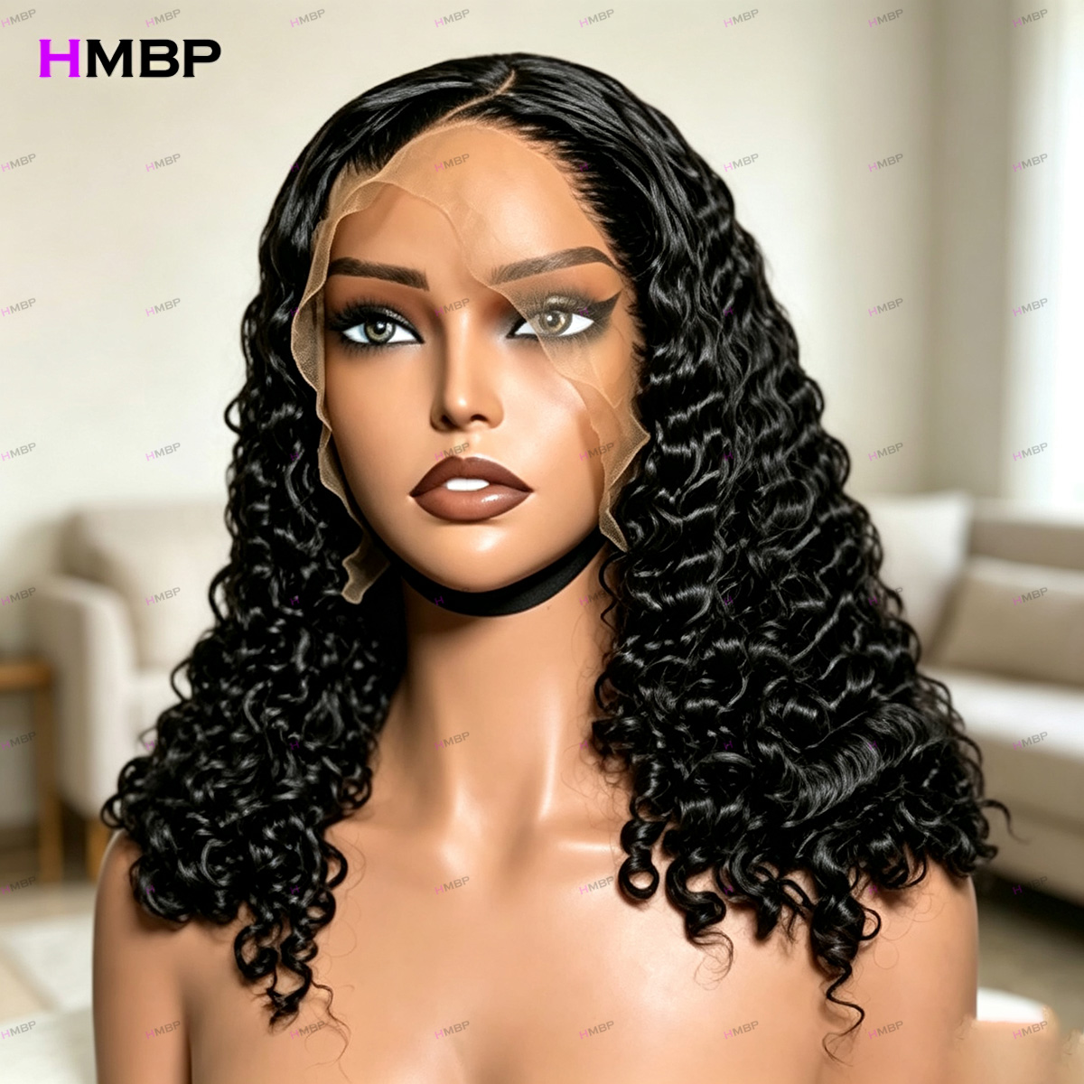 Peruca de Cabelo Humano Cachea - Hd Lace Frontal Wig Human Hair Pre Plucked avaliação e preço