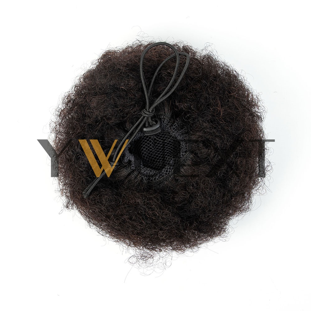 Rabo de Cavalo Afro Puff de 4- - Drawstring Afro Curly Puff Ponytail avaliação e preço