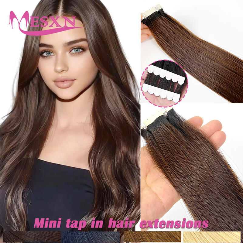 Extensões de cabelo humano com - Invisible Tape In Extensions Real Hair avaliação e preço