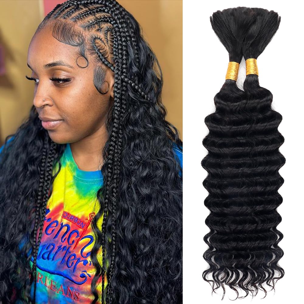 Cabelo Humano Virgem Ondulado  - Water Wave Bulk Human Hair For Braiding avaliação e preço