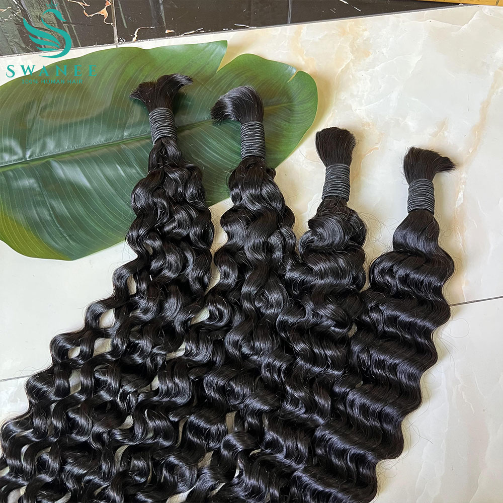 Cabelo Humano Ondulado 100% Na - Water Wave Bulk Human Hair For Braiding avaliação e preço