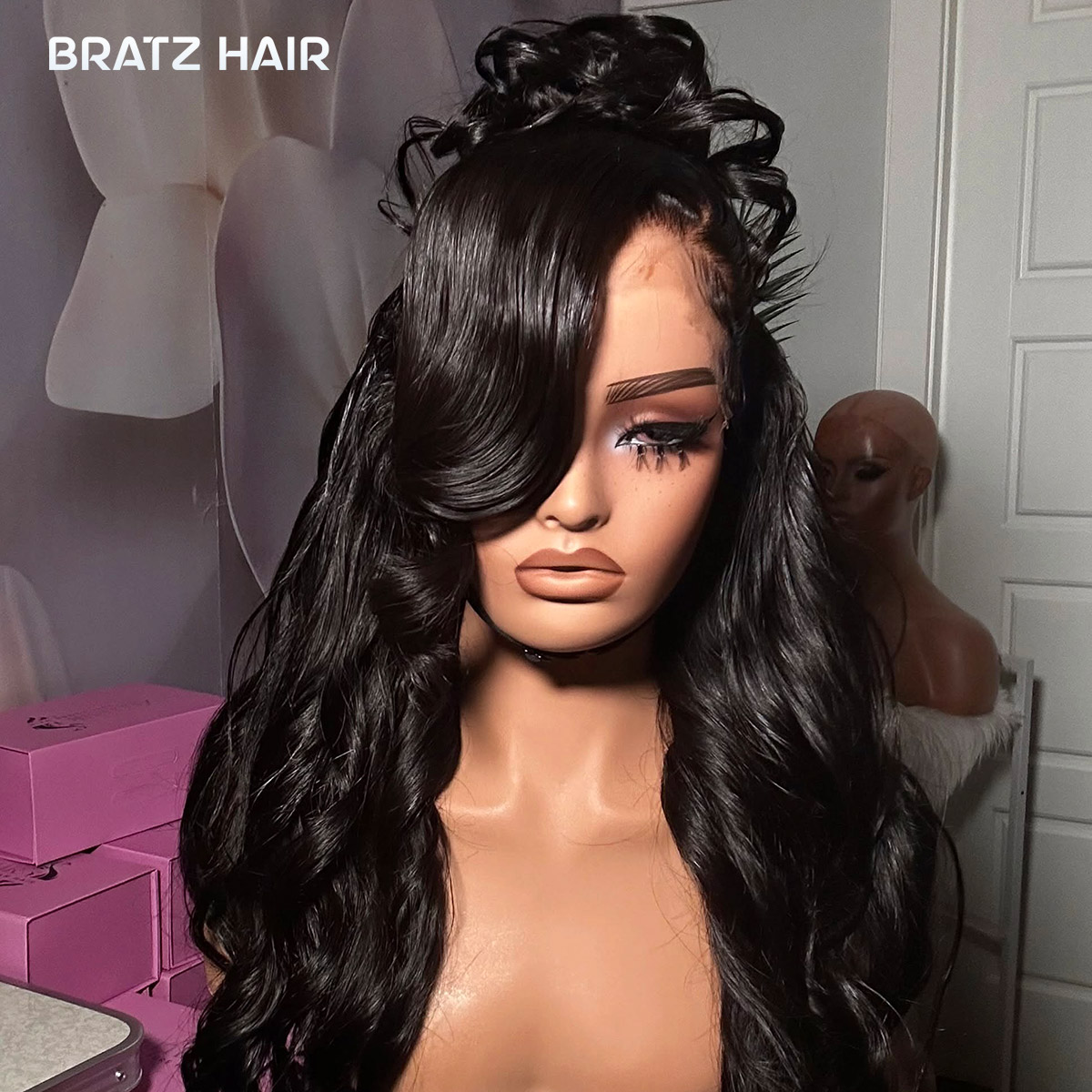 Perucas sem cola com frontal d - Hd Lace Frontal Wig Human Hair Pre Plucked avaliação e preço
