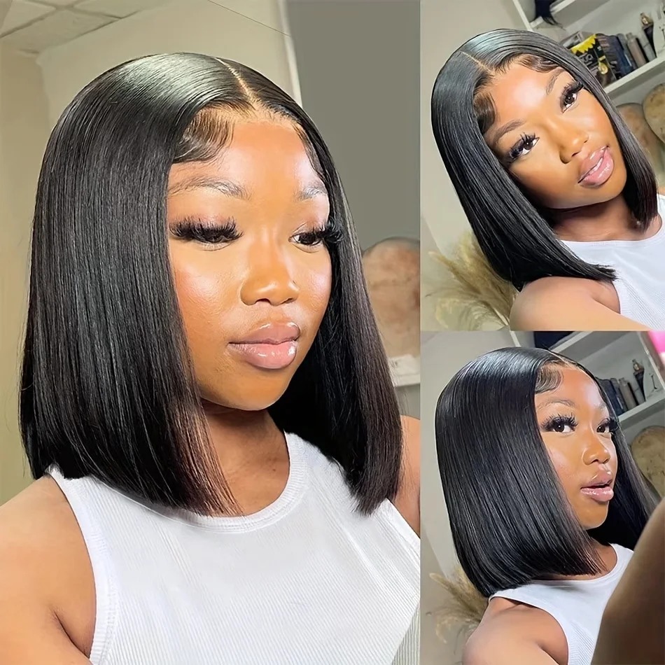 Peruca Bob de Cabelo Humano Cu - Glueless Wear And Go Human Hair Wig avaliação e preço