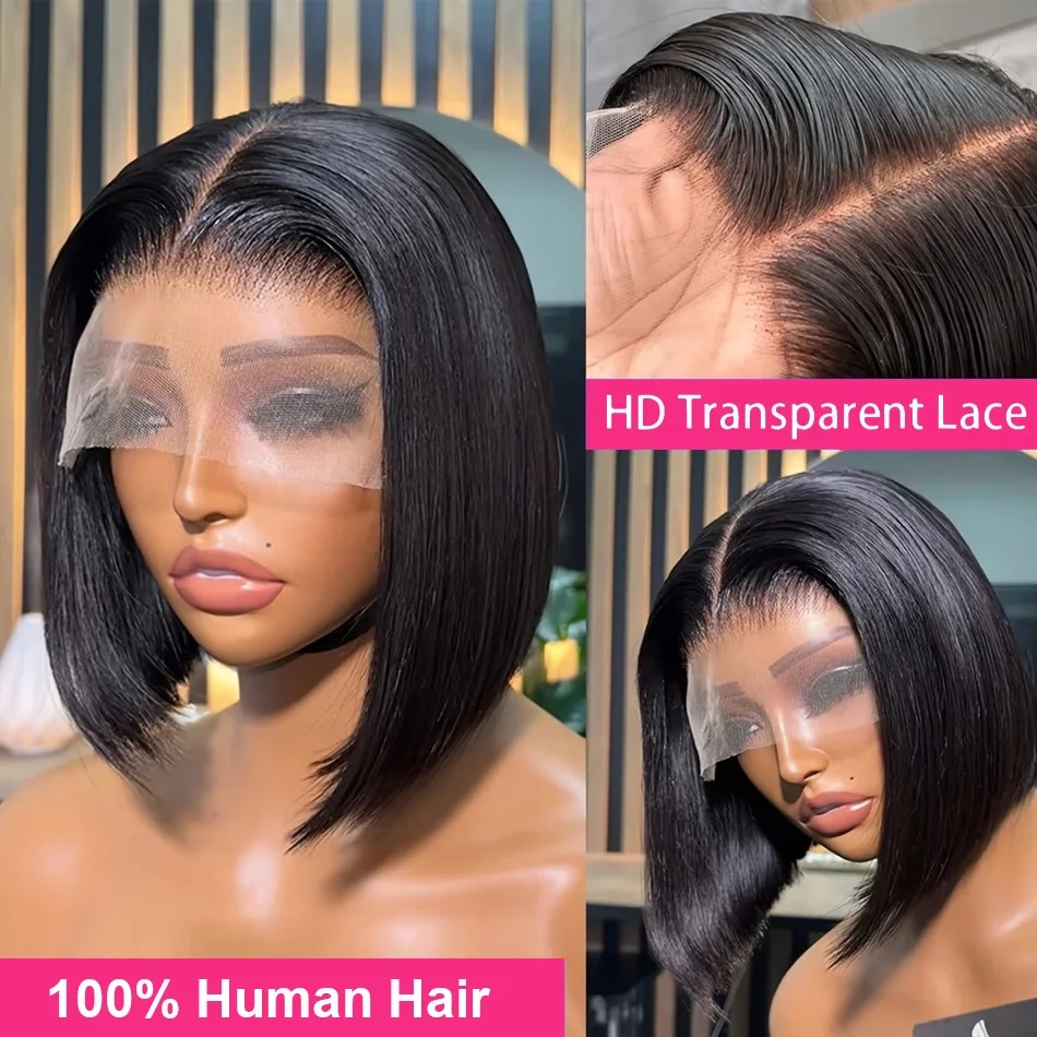Peruca Bob de Cabelo Humano Cu - Glueless Wear And Go Human Hair Wig avaliação e preço