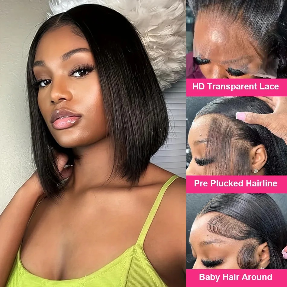 Peruca Bob de Cabelo Humano Cu - Glueless Wear And Go Human Hair Wig avaliação e preço