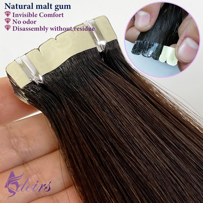 Adidos mini fita em extensões  - Invisible Tape In Extensions Real Hair avaliação e preço