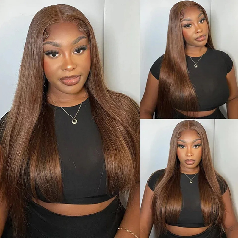 Peruca de Cabelo Humano Liso C - Lace Front Wigs avaliação e preço