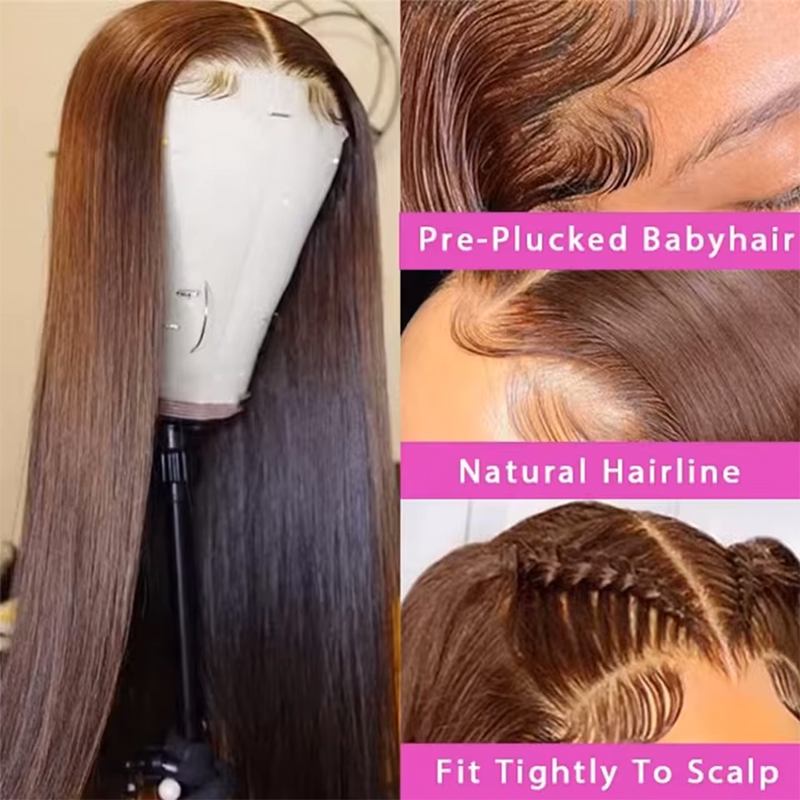Peruca de Cabelo Humano Liso C - Lace Front Wigs avaliação e preço