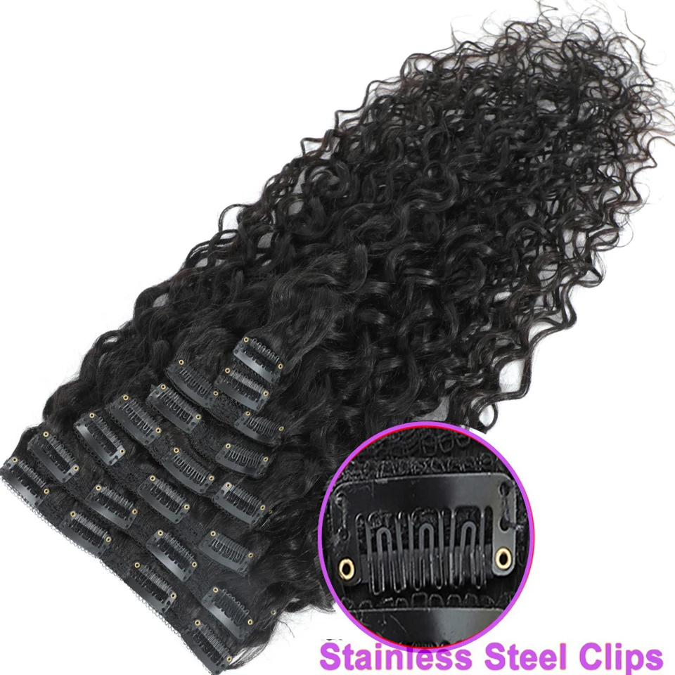 Extensões de Cabelo Humano com - Seamless Clip In Hair Extensions Human Hair avaliação e preço