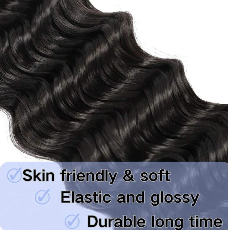 Cabelo Humano Sem Trama para T - Water Wave Bulk Human Hair For Braiding avaliação e preço