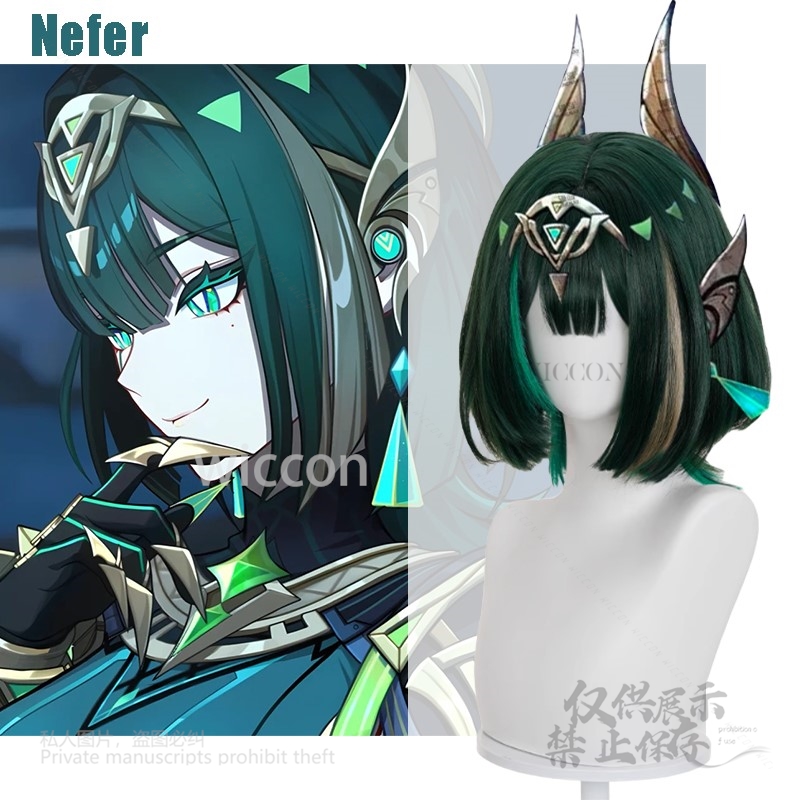 Anime jogo genshin impacto nov - Synthetic Wigs avaliação e preço