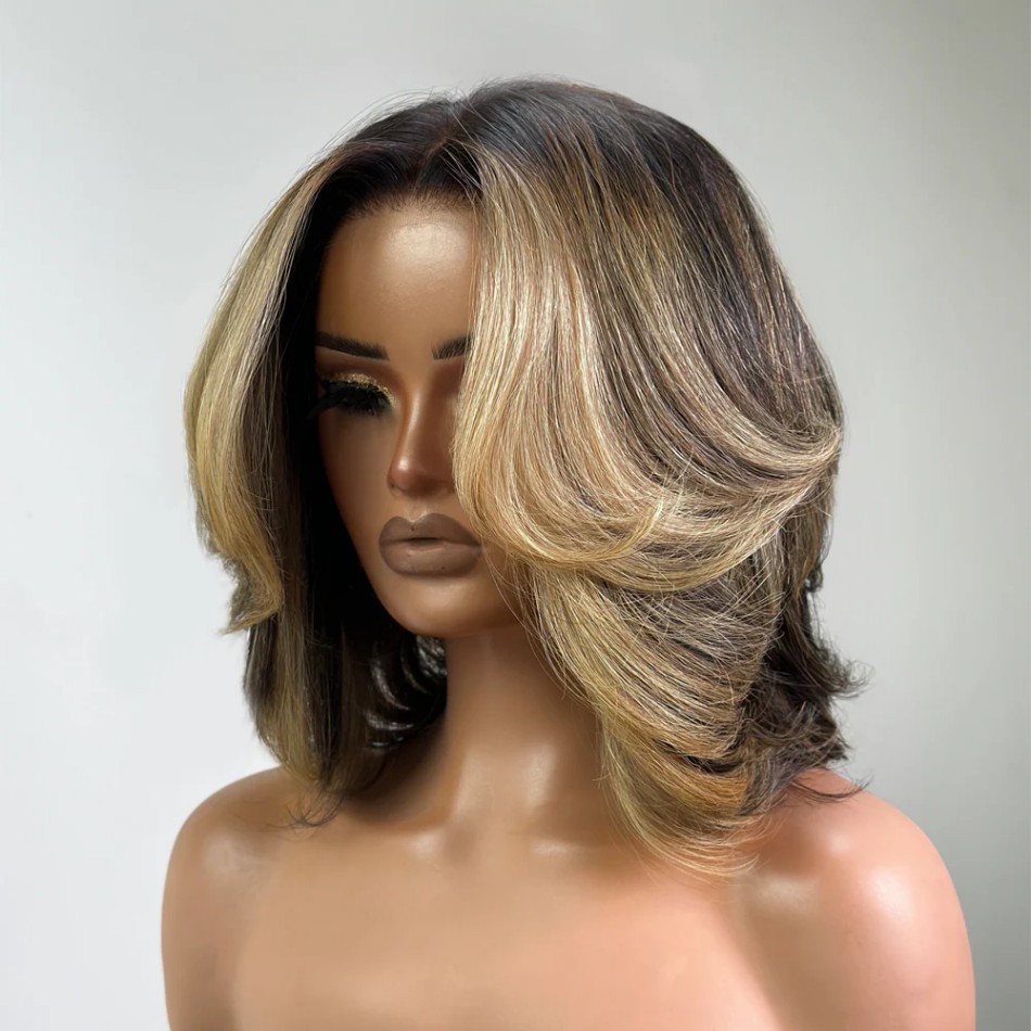 Peruca Bob de Cabelo Humano Lo - Lace Front Wigs avaliação e preço