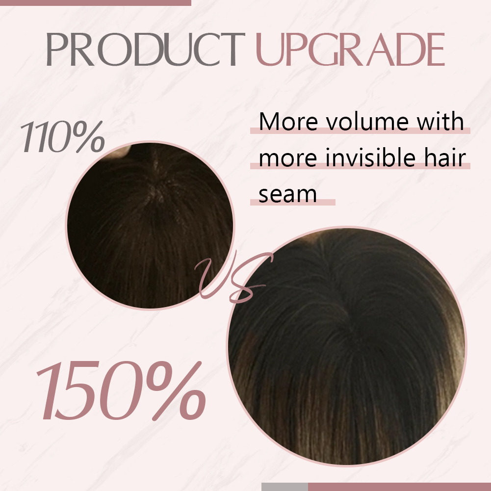 Ugeat cabelo topper natural ca - Invisible Tape In Extensions Real Hair avaliação e preço