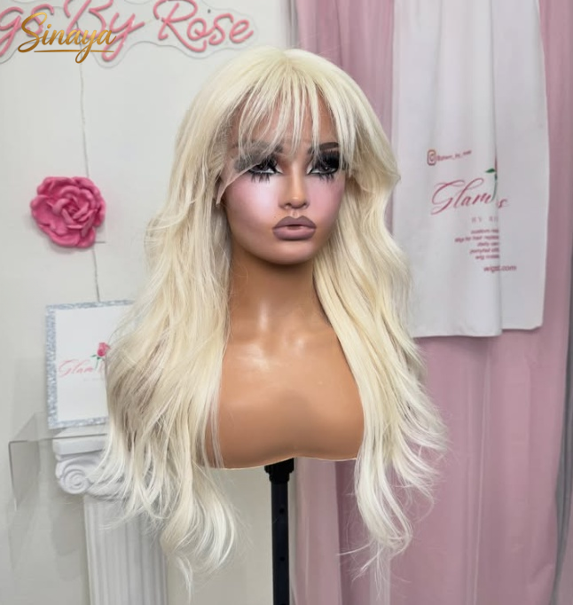 Peruca Sintética Loira 613 com - 613 Blonde Body Wave Lace Front Wig avaliação e preço
